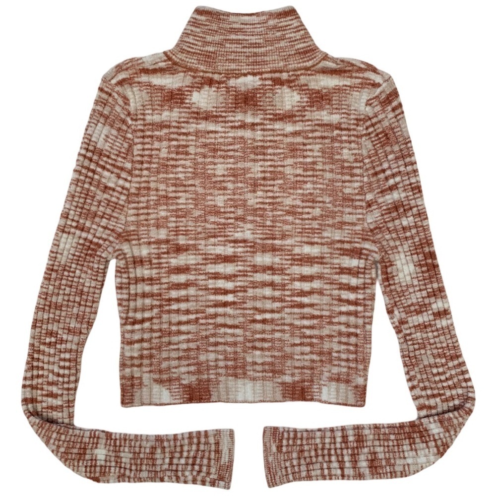 Urban Outfitters Ty Chenille Space Dye Half-Zip Crop Top Size S - Picture 15 of 17